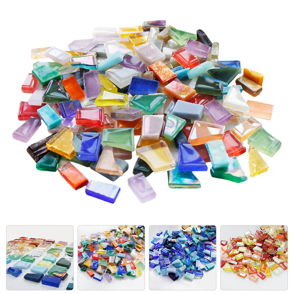 Yuangui Mosaic Tiles Glass Diy Pieces Tile Supplies Craft Craftsceramic Mini Square Tiles Home Delicate Pieces Projects Supply